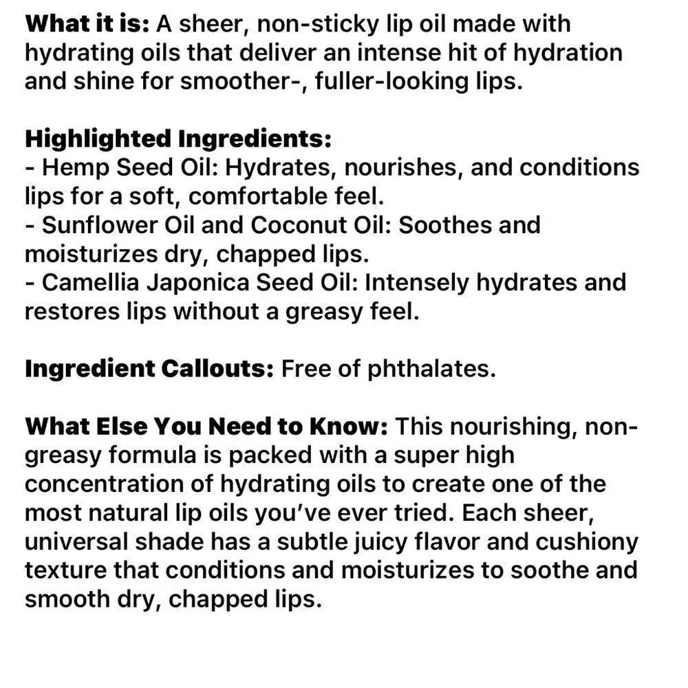 🌻 MILK MAKEUP CHOCOLATE CAKE aHydrating Sheer Lip Oil New Full Size